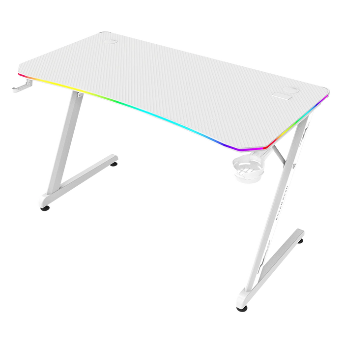 Escritorio Gamer Balam Rush Olympus Spot Glow Pro MRX8000 RGB 120x60x74 incluye accesorios blanco