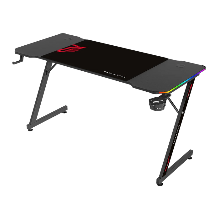 Escritorio Gamer Balam Rush Olympus Spot Glow MRX6000 RGB 140x60x74 incluye accesorios negro