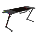 Escritorio Gamer Balam Rush Olympus Spot Glow MRX6000 RGB 140x60x74 incluye accesorios negro