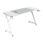 Escritorio Gamer Balam Rush Olympus Spot Glow MRX6000 RGB 140x60x74 incluye accesorios blanco