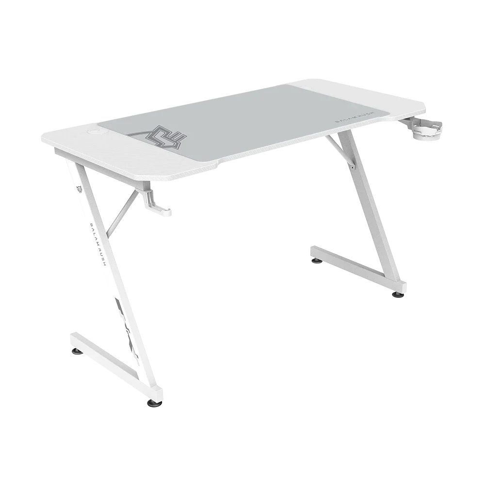 Escritorio Gamer Balam Rush Olympus Spot MRX4000 120x60x74 incluye accesorios blanco