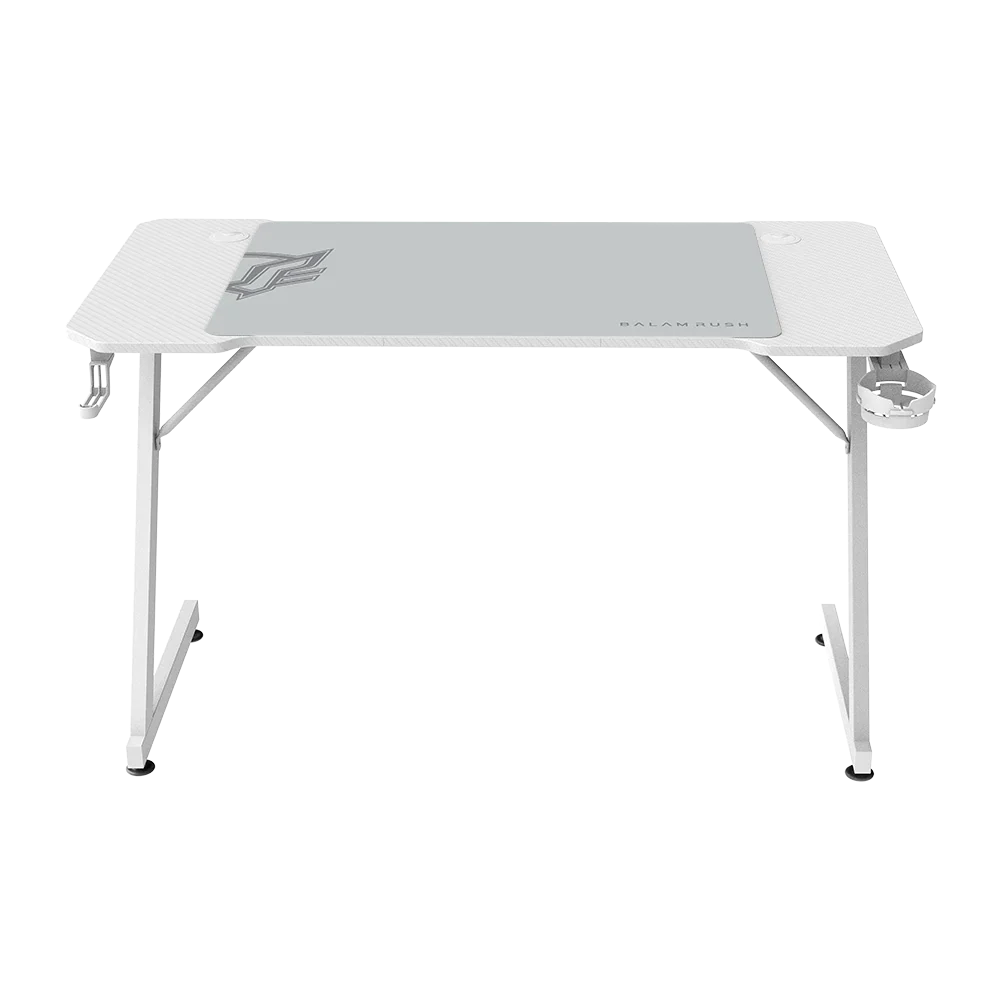 Escritorio Gamer Balam Rush Olympus Spot MRX4000 120x60x74 incluye accesorios blanco