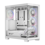 Gabinete Balam Rush Tank Polar 7900 Legend Blanco media torre 5xVentiladores ARGB Cristal templado ATX