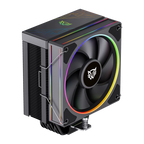 Enfriamiento de Aire Balam Rush Heliux Pro HEX60 Negro 240W ARGB 600-2200 RPM 6 pipas compatible con Intel y AMD