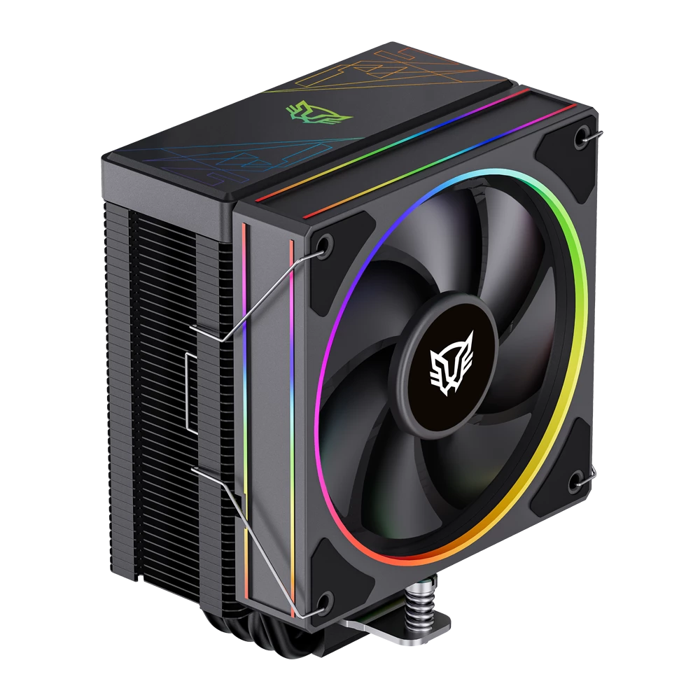 Enfriamiento de Aire Balam Rush Heliux Pro HEX50 Negro 220W 120x78x153mm 600 - 2200 RPM ARGB 4xPipas Compatible con Intel y AMD