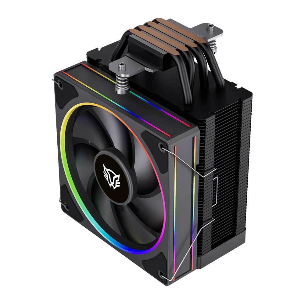 Enfriamiento de Aire Balam Rush Heliux Pro HEX50 Negro 220W 120x78x153mm 600 - 2200 RPM ARGB 4xPipas Compatible con Intel y AMD