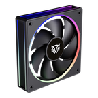 Ventilador Balam Rush Eolox Bora EXB85 Negro ARGB 600-1600 RPM 7 Aspas 120x120x25mm