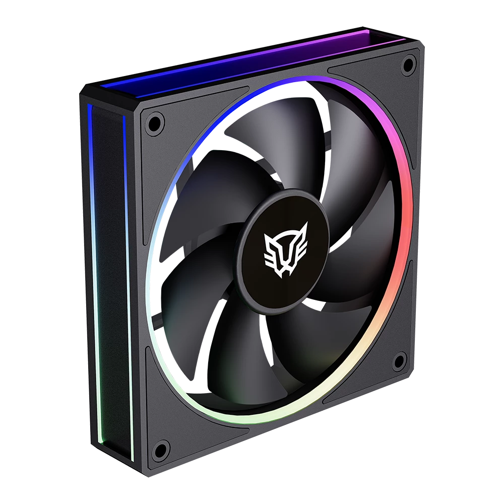 Ventilador Balam Rush Eolox Bora EXB85 Negro ARGB 600-1600 RPM 7 Aspas 120x120x25mm