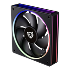 Ventilador Balam Rush Eolox Bora EXB85 Negro ARGB 600-1600 RPM 7 Aspas 120x120x25mm