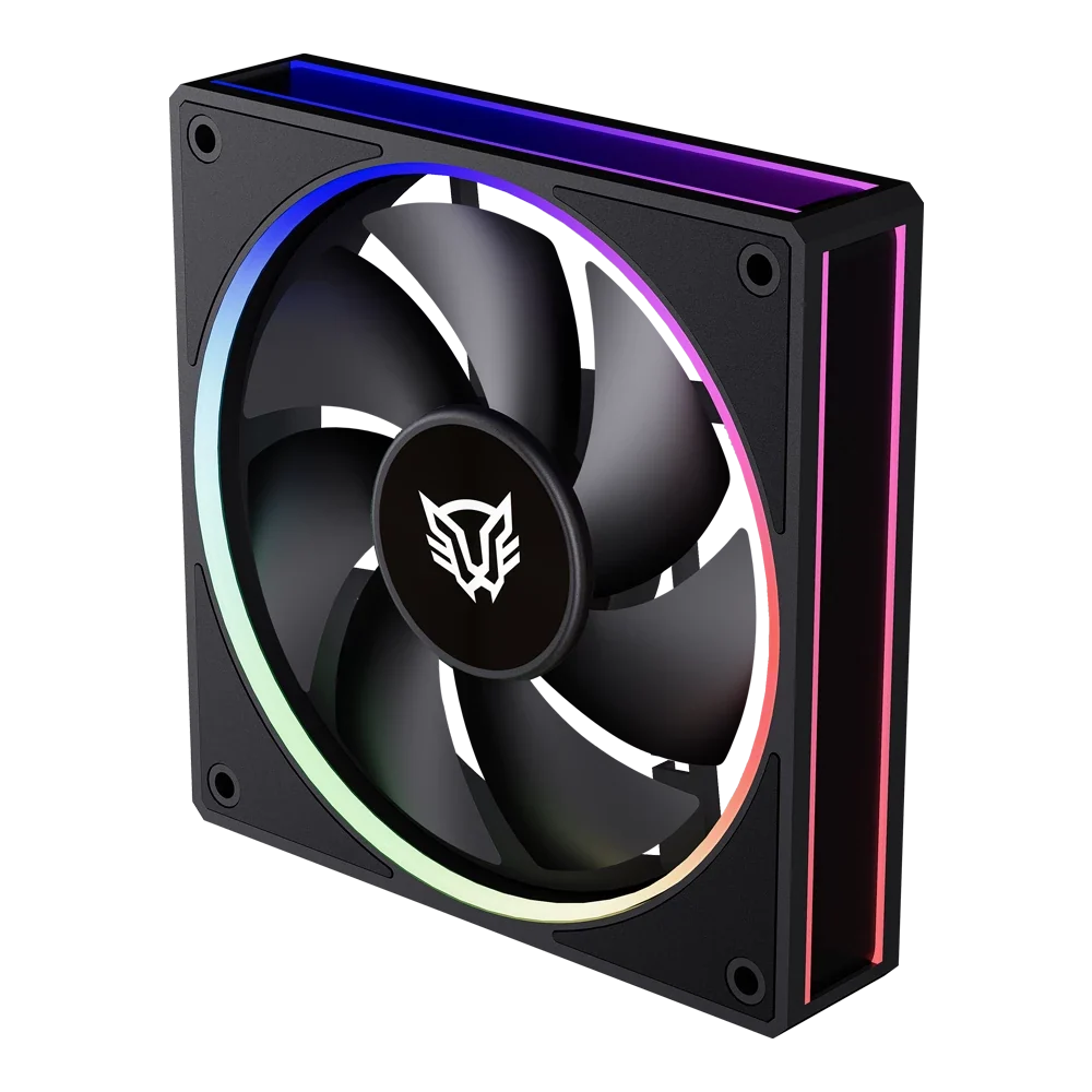 Ventilador Balam Rush Eolox Bora EXB85 Negro ARGB 600-1600 RPM 7 Aspas 120x120x25mm