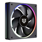 Ventilador Balam Rush Eolox Bora EXB85 Negro ARGB 600-1600 RPM 7 Aspas 120x120x25mm