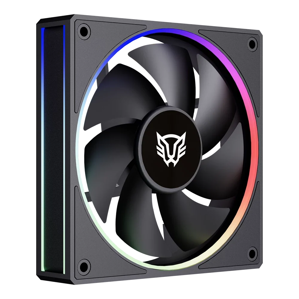 Ventilador Balam Rush Eolox Bora EXB85 Negro ARGB 600-1600 RPM 7 Aspas 120x120x25mm