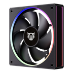 Ventilador Balam Rush Eolox Bora EXB85 Negro ARGB 600-1600 RPM 7 Aspas 120x120x25mm