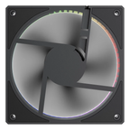 Ventilador Balam Rush Eolox Bora EXB85 Negro ARGB 600-1600 RPM 7 Aspas 120x120x25mm