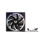 Ventilador Balam Rush Eolox Bora EXB85 Negro ARGB 600-1600 RPM 7 Aspas 120x120x25mm