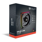 Ventilador Balam Rush Eolox Link EXL95 ARGB Negro 600-1800 RPM 9 Aspas 120x120x25mm