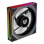 Ventilador Balam Rush Eolox Link EXL95 ARGB Negro 600-1800 RPM 9 Aspas 120x120x25mm