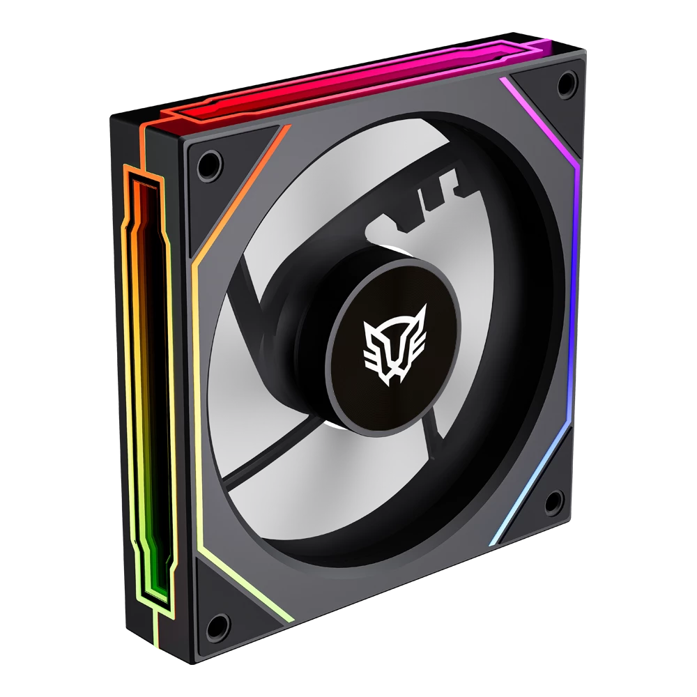 Ventilador Balam Rush Eolox Link EXL95 ARGB Negro 600-1800 RPM 9 Aspas 120x120x25mm