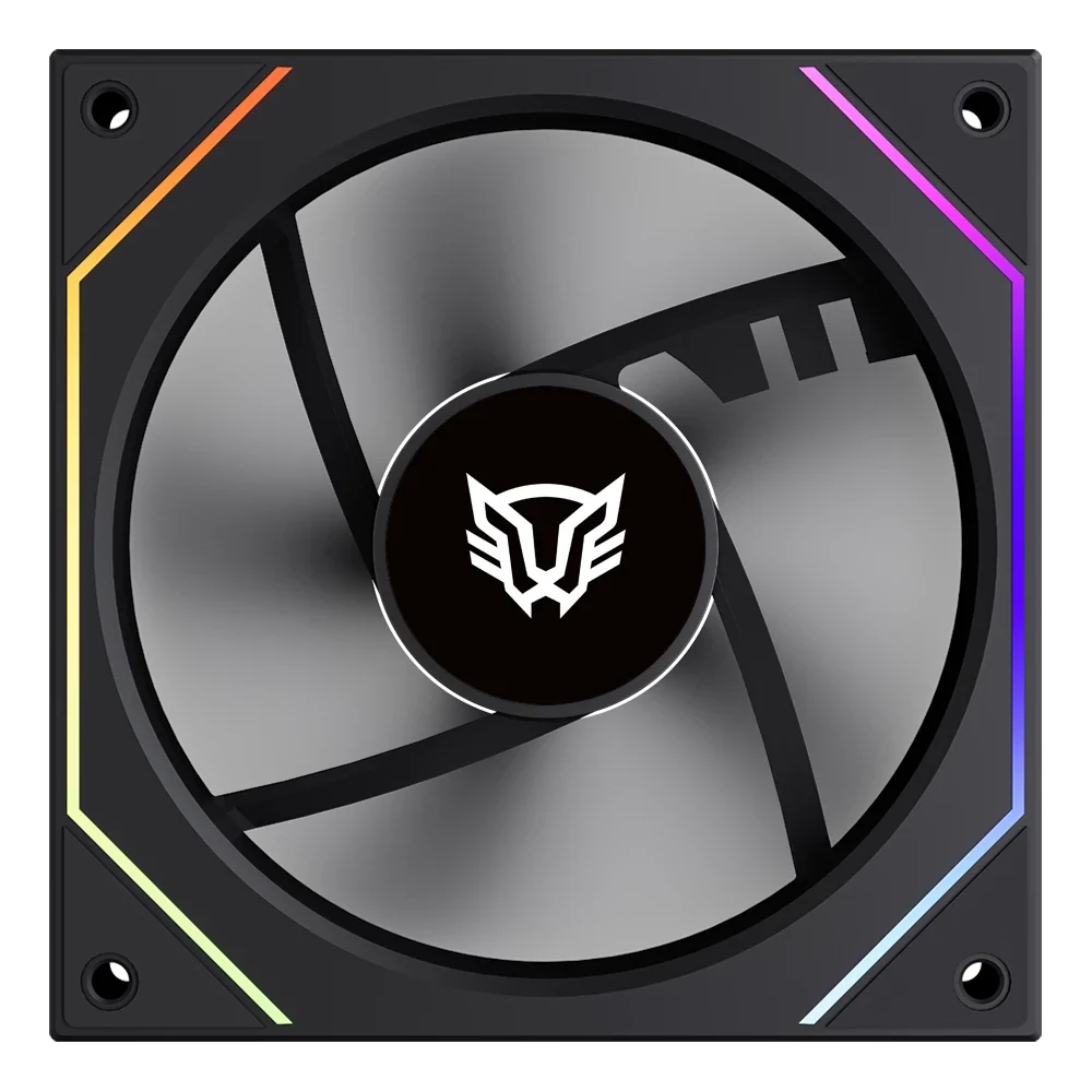 Ventilador Balam Rush Eolox Link EXL95 ARGB Negro 600-1800 RPM 9 Aspas 120x120x25mm