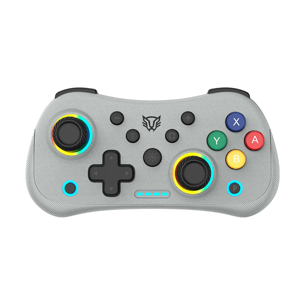 Control Balam Rush Pocket G555 Azender Retro Gris inalambrico Bluetooth Android Nintendo Switch PC iOS RGB