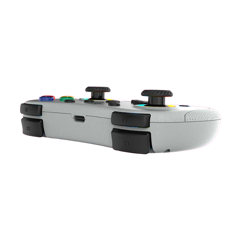 Control Balam Rush Pocket G555 Azender Retro Gris inalambrico Bluetooth Android Nintendo Switch PC iOS RGB