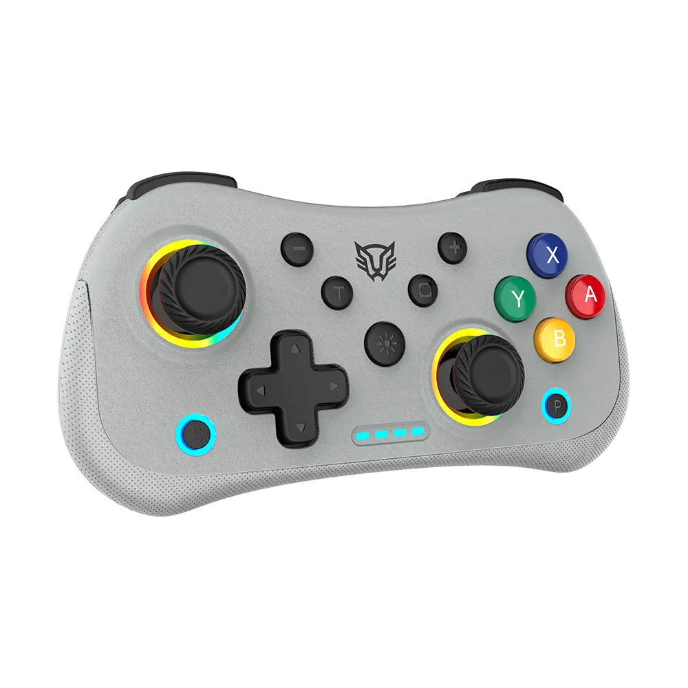 Control Balam Rush Pocket G555 Azender Retro Gris inalambrico Bluetooth Android Nintendo Switch PC iOS RGB