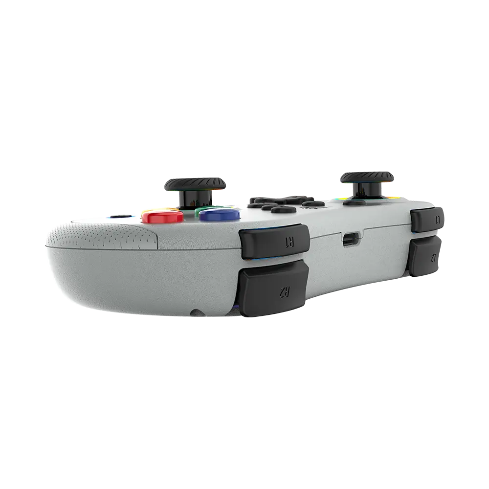 Control Balam Rush Pocket G555 Azender Retro Gris inalambrico Bluetooth Android Nintendo Switch PC iOS RGB
