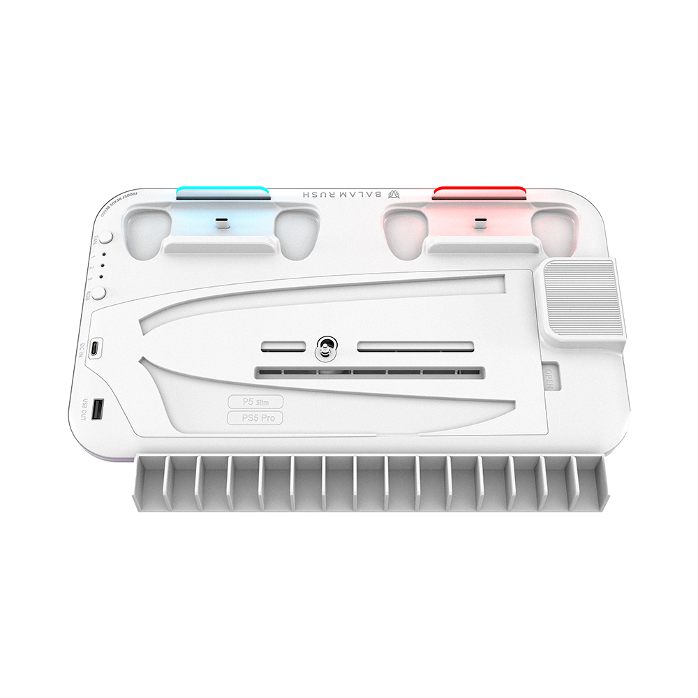 Base Enfriadora Balam Rush para consola PS5 Froost Nexus BE680 Compatible con PS5 PS5 Slim y PS5 PRO estacion de carga para controles