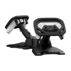 Volante adaptador Balam Rush Joy Wheel JW300 negro compatible con controles Joy-Con (Switch / OLED) y DualSense de PS5