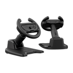 Volante adaptador Balam Rush Joy Wheel JW300 negro compatible con controles Joy-Con (Switch / OLED) y DualSense de PS5