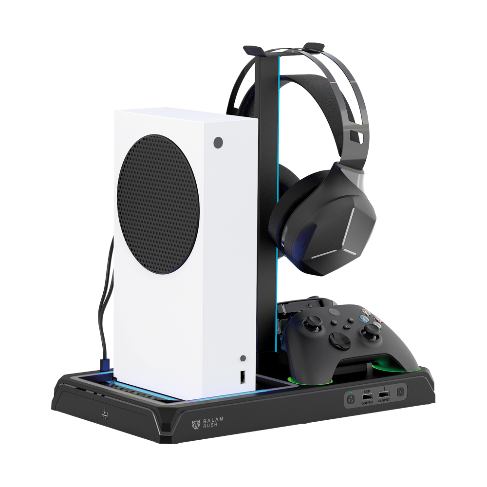 Base Enfriadora Balam Rush para consola Froost Xtreme BE660 Compatible con Xbox Series X/Xbox Series S y Xbox One/One S/X estacion de carga para controles
