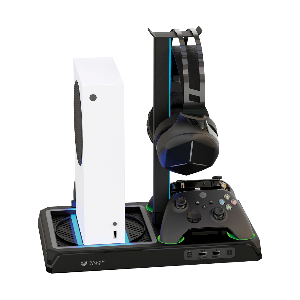 Base Enfriadora Balam Rush para consola Froost Xtreme BE660 Compatible con Xbox Series X/Xbox Series S y Xbox One/One S/X estacion de carga para controles