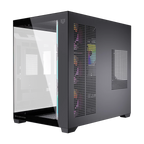 Gabinete Balam Rush Tank Core Ultra GM925 Media torre negro cristal 4xVentiladores ARGB ATX sin fuente