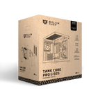 Gabinete Balam Rush Tank Core Pro GI925 Media torre negro cristal 3xVentiladores ARGB ATX sin fuente