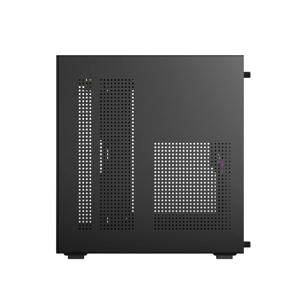 Gabinete Balam Tank Glow Mini 3500 Mini Torre negro cristal 3xVentiladores ARGB sin fuente