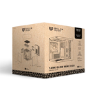Gabinete Balam Tank Glow Mini 3500 Mini Torre negro cristal 3xVentiladores ARGB sin fuente