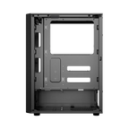 Gabinete Balam Rush Dragonfly Ventra GM570 Negro Gamer Compact Media Torre ATX 4xVentiladores ARGB Cristal templado frente tipo malla
