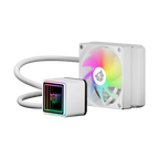 Enfriamiento Liquido Balam Rush Cryo Prism 120 ICE Blanco Display para monitoreo de temperatura ARGB 1x Vent 120 mm 230w