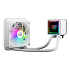 Enfriamiento Liquido Balam Rush Cryo Prism 120 ICE Blanco Display para monitoreo de temperatura ARGB 1x Vent 120 mm 230w