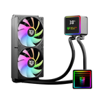 Enfriamiento Liquido Balam Rush Cryo Prism 240 Negro Display para monitoreo de temperatura ARGB 2x Vent 120 mm 270w