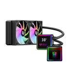 Enfriamiento Liquido Balam Rush Cryo Prism 240 Negro Display para monitoreo de temperatura ARGB 2x Vent 120 mm 270w