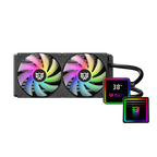 Enfriamiento Liquido Balam Rush Cryo Prism 240 Negro Display para monitoreo de temperatura ARGB 2x Vent 120 mm 270w
