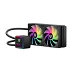 Enfriamiento Liquido Balam Rush Cryo Prism 240 Negro Display para monitoreo de temperatura ARGB 2x Vent 120 mm 270w