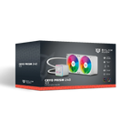 Enfriamiento Liquido Balam Rush Cryo Prism 240 ICE Blanco Display para monitoreo de temperatura ARGB 2x Vent 120 mm 270w