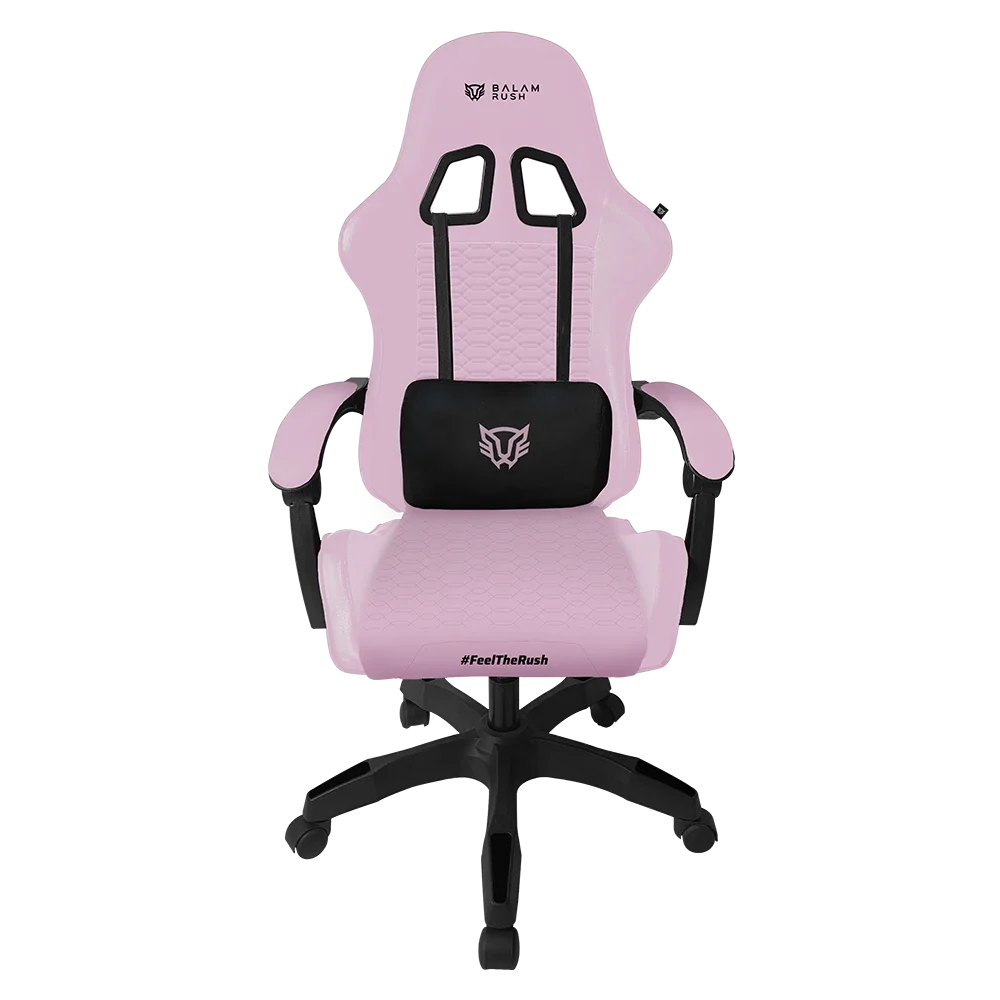 Silla Gamer Balam Rush Power Rush V2 Ergonomica Reclinable Rosa/Negro