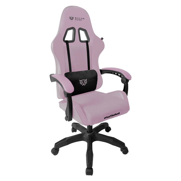 Silla Gamer Balam Rush Power Rush V2 Ergonomica Reclinable Rosa/Negro