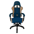 Silla Gamer Balam Rush Power Rush V2 Azul Camel descansa brazos soporta hasta 120kg