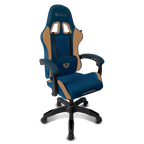 Silla Gamer Balam Rush Power Rush V2 Azul Camel descansa brazos soporta hasta 120kg