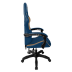 Silla Gamer Balam Rush Power Rush V2 Azul Camel descansa brazos soporta hasta 120kg