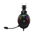 Audífonos Gamer Acteck Hesix II HS688 Alámbricos Over Ear Bocinas 50mm Mic Fijo Azender Negro